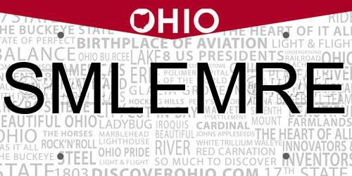 SMLEMRE Ohio License Plate