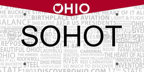 SOHOT Ohio License Plate