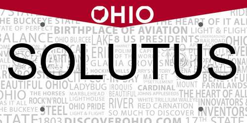 SOLUTUS Ohio License Plate