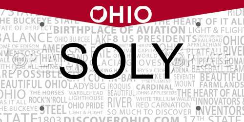 SOLY Ohio License Plate