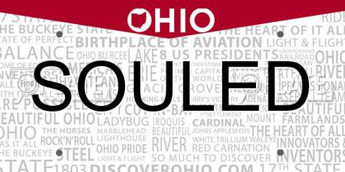 SOULED Ohio License Plate