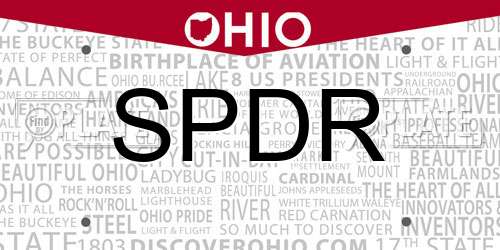 SPDR Ohio License Plate