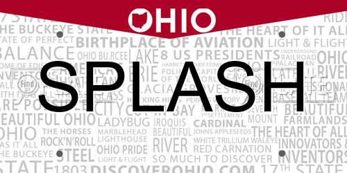 SPLASH Ohio License Plate
