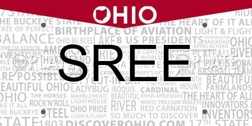 SREE Ohio License Plate