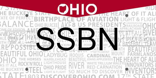 SSBN Ohio License Plate