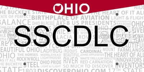 SSCDLC Ohio License Plate