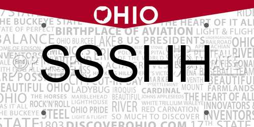 SSSHH Ohio License Plate
