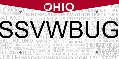 SSVWBUG Ohio License Plate