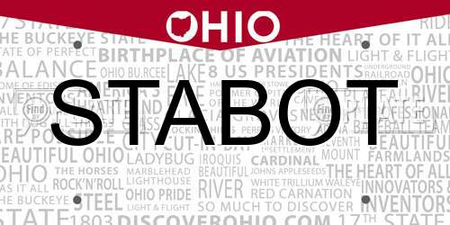 STABOT Ohio License Plate