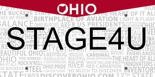 STAGE4U Ohio License Plate