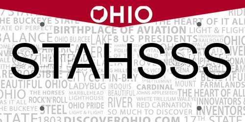 STAHSSS Ohio License Plate