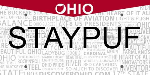 STAYPUF Ohio License Plate