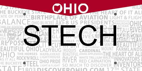 STECH Ohio License Plate