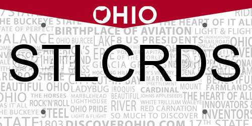 STLCRDS Ohio License Plate