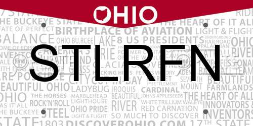 STLRFN Ohio License Plate