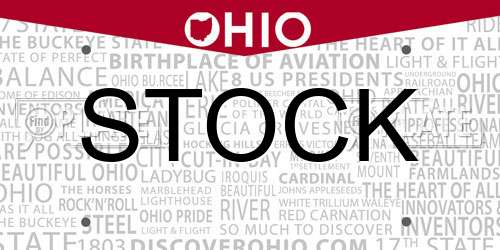 STOCK Ohio License Plate