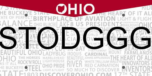 STODGGG Ohio License Plate
