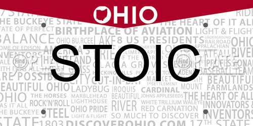 STOIC Ohio License Plate
