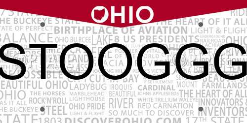 STOOGGG Ohio License Plate