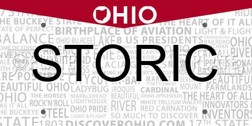 STORIC Ohio License Plate