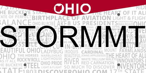 STORMMT Ohio License Plate