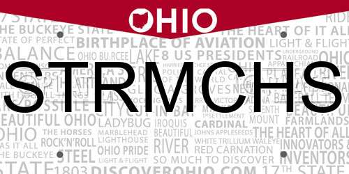 STRMCHS Ohio License Plate