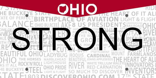 STRONG Ohio License Plate