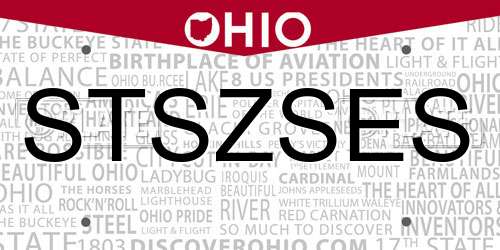 STSZSES Ohio License Plate
