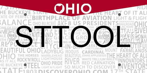 STTOOL Ohio License Plate