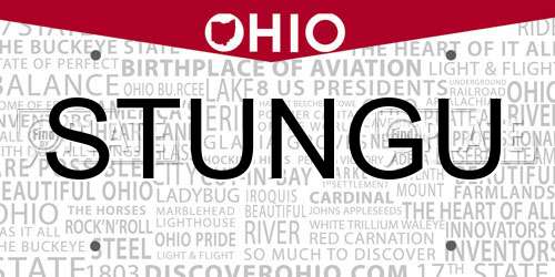 STUNGU Ohio License Plate
