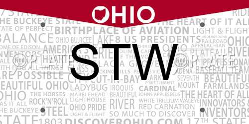 STW Ohio License Plate