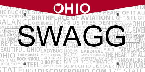 SWAGG Ohio License Plate