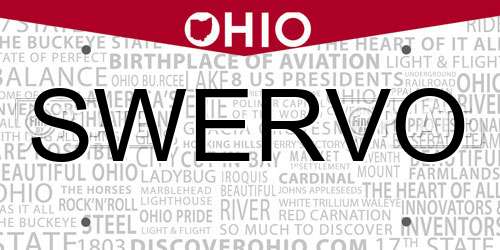 SWERVO Ohio License Plate