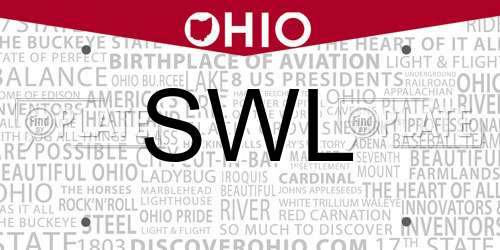 SWL Ohio License Plate