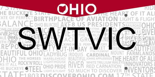 SWTVIC Ohio License Plate