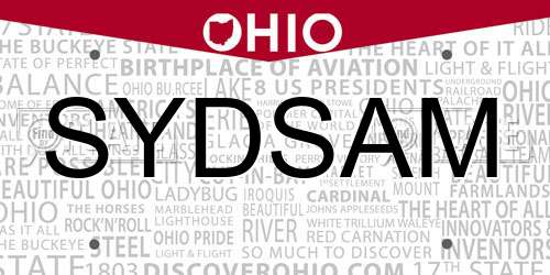 SYDSAM Ohio License Plate