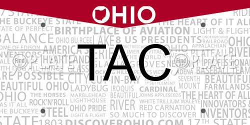 TAC Ohio License Plate