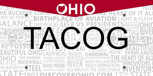 TACOG Ohio License Plate