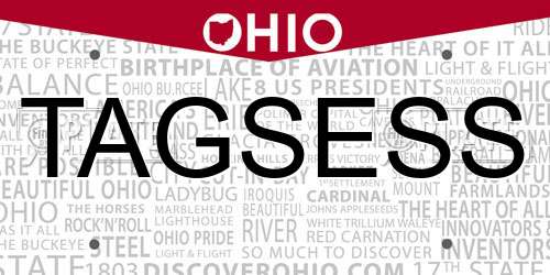 TAGSESS Ohio License Plate
