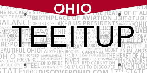 TEEITUP Ohio License Plate