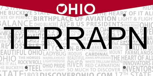 TERRAPN Ohio License Plate