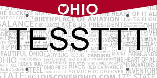 TESSTTT Ohio License Plate