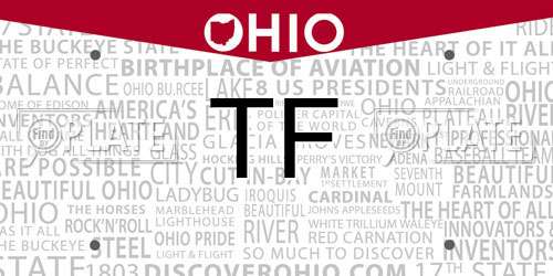 TF Ohio License Plate