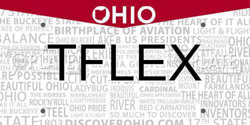 TFLEX Ohio License Plate