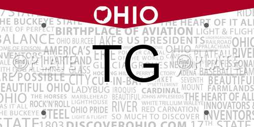 TG Ohio License Plate