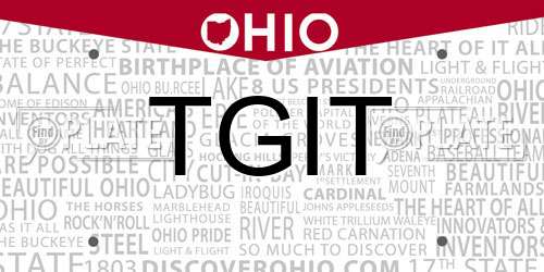 TGIT Ohio License Plate