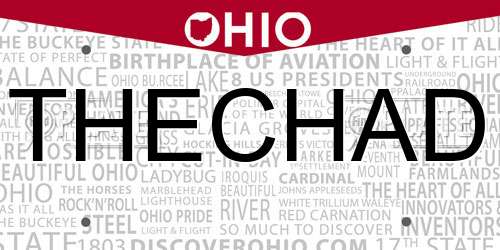 THECHAD Ohio License Plate