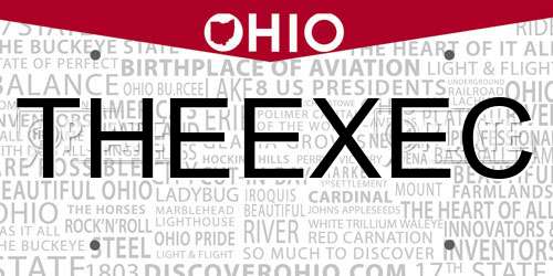 THEEXEC Ohio License Plate