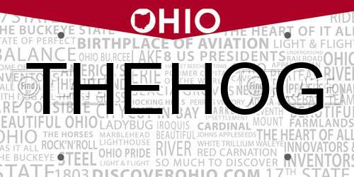 THEHOG Ohio License Plate