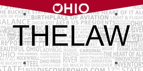 THELAW Ohio License Plate